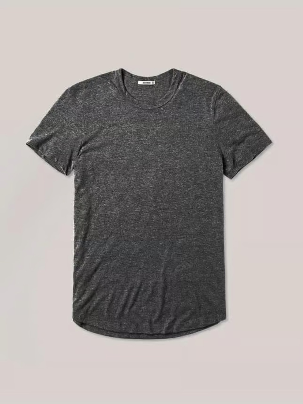 Buck Mason Men's Gray Vintage Tri-Blend Curved Hem Tee
